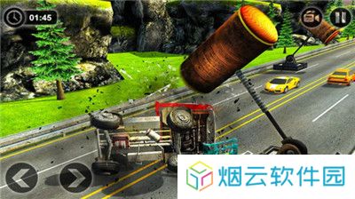 颠簸公路汽车碰撞